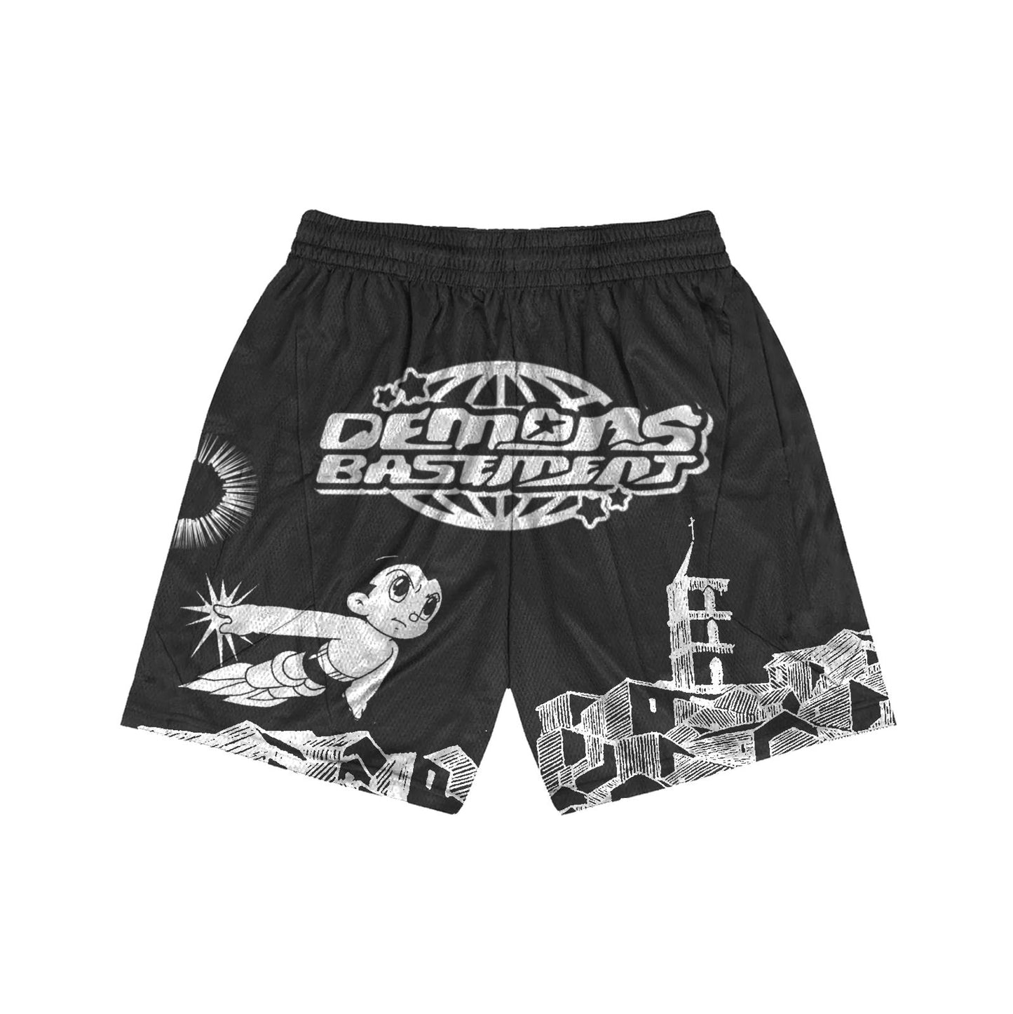 "ASTRO BLACKOUT" MESH SHORTS #1