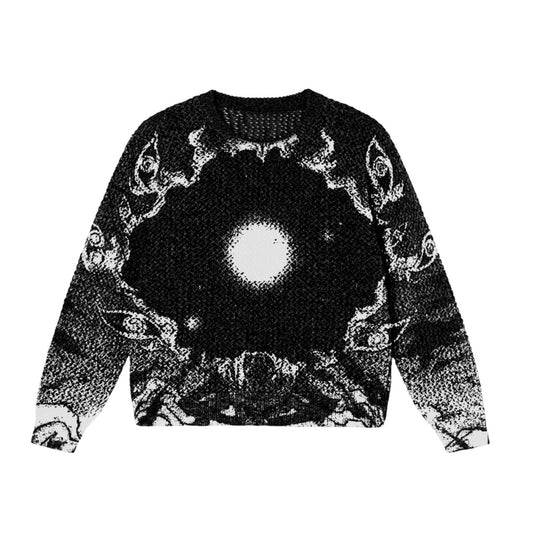 “Eater’s World” Knitted Sweater