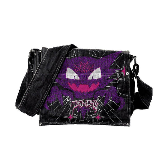 “Haunter’s Back” Denim Crossbody Bag