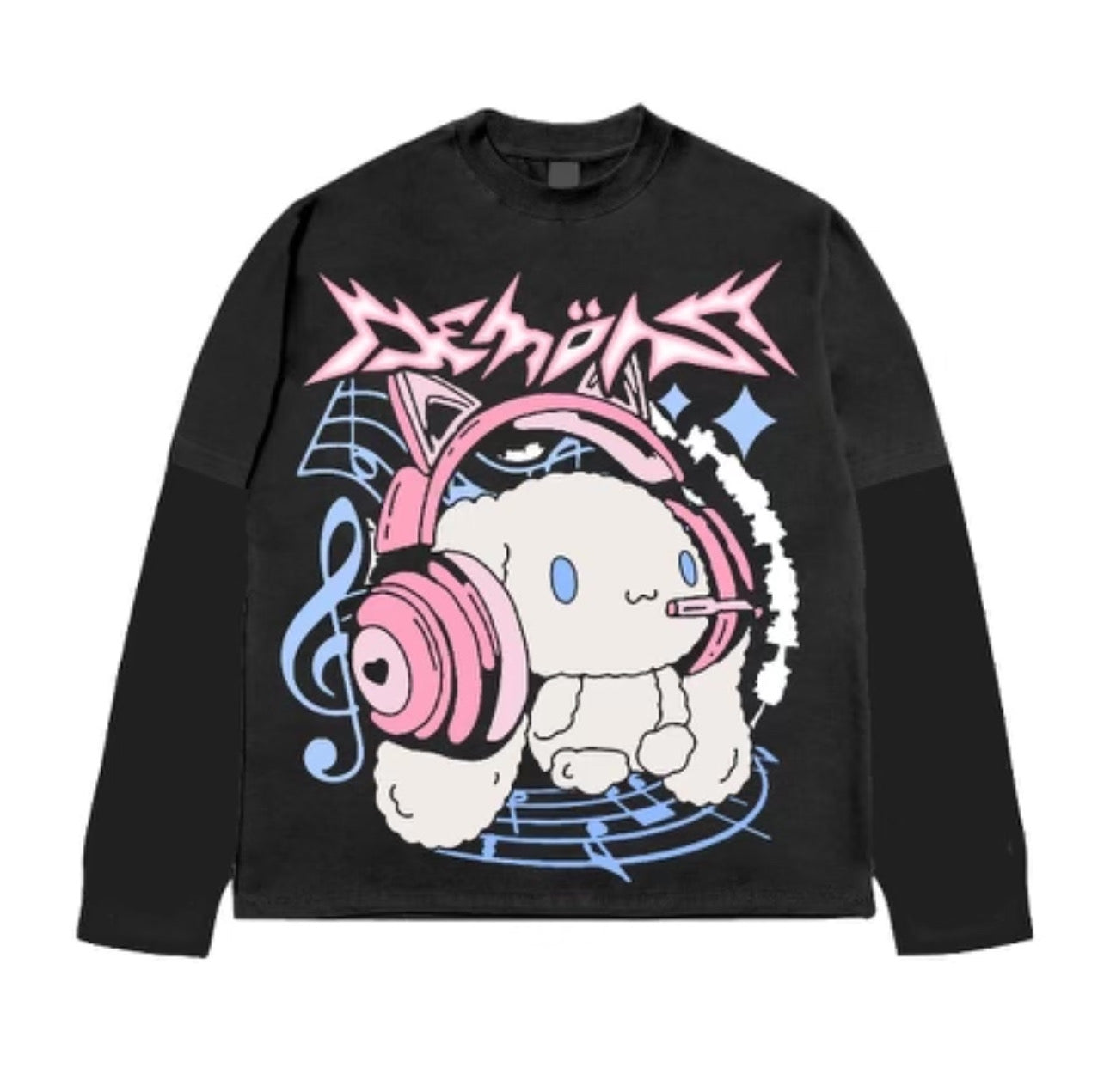 “Kitty’s World” Thermal Long - Sleeve Tee