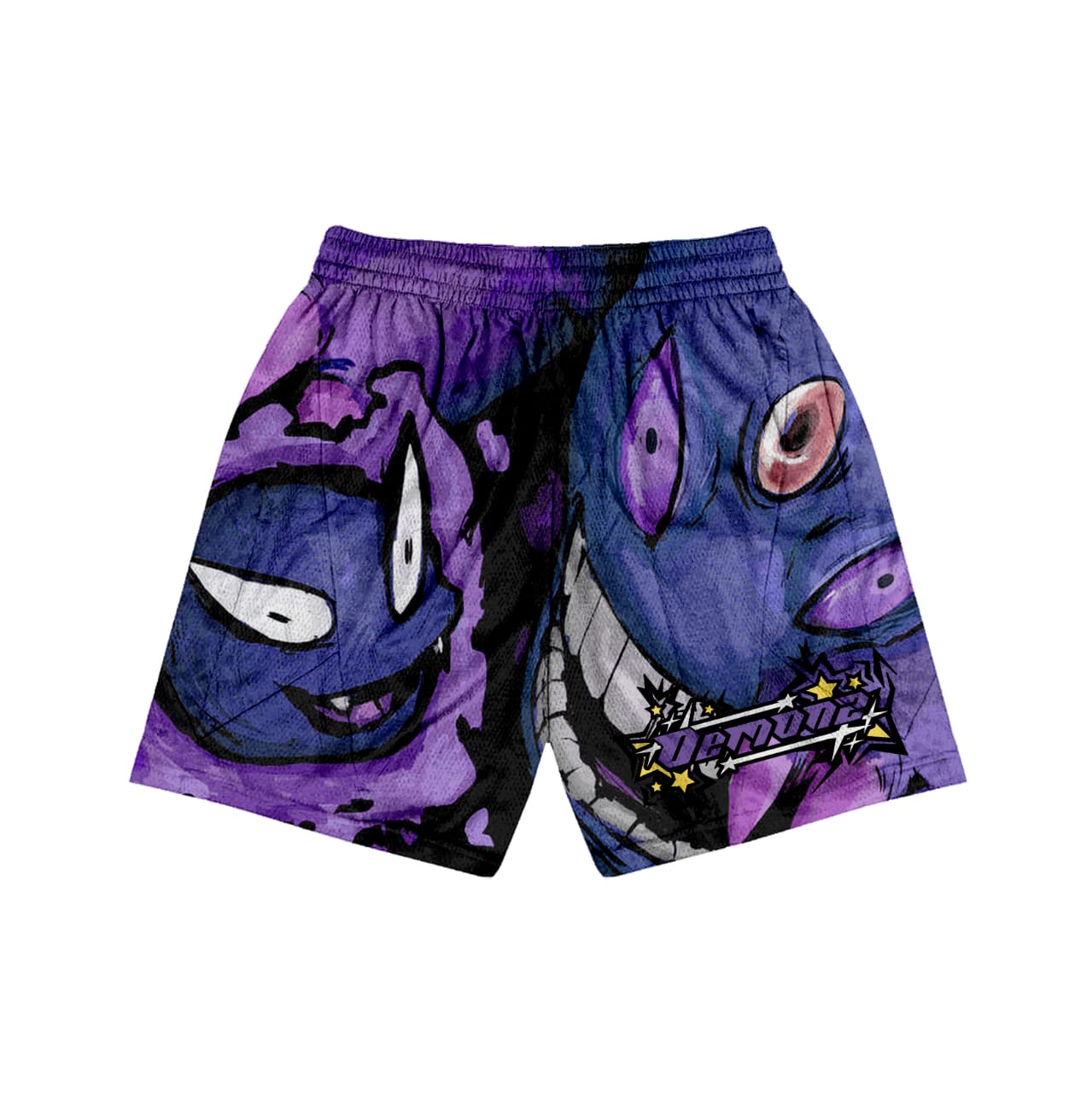 “Haunters World” Mesh Shorts