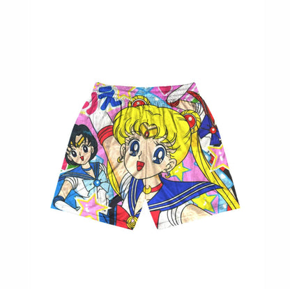 “Sailor Moon x Sailor Mercury” Mesh Shorts